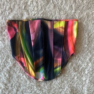 White Fox Boutique Multicolor Corset Top
